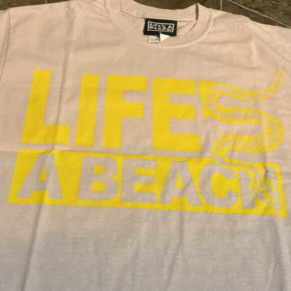 NWT Life’s A Beach Ombré Short Sleeve Tee Sz Small - Picture 3 of 9
